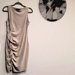 NWOT- I.N.C. Medium gray Women's Ruffle Sheath dress